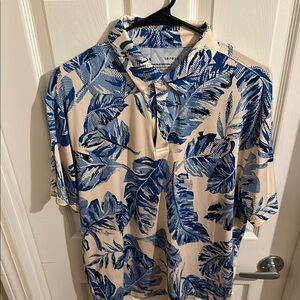 Under Armour Blue and Cream Polo Shirt for Effortless Style